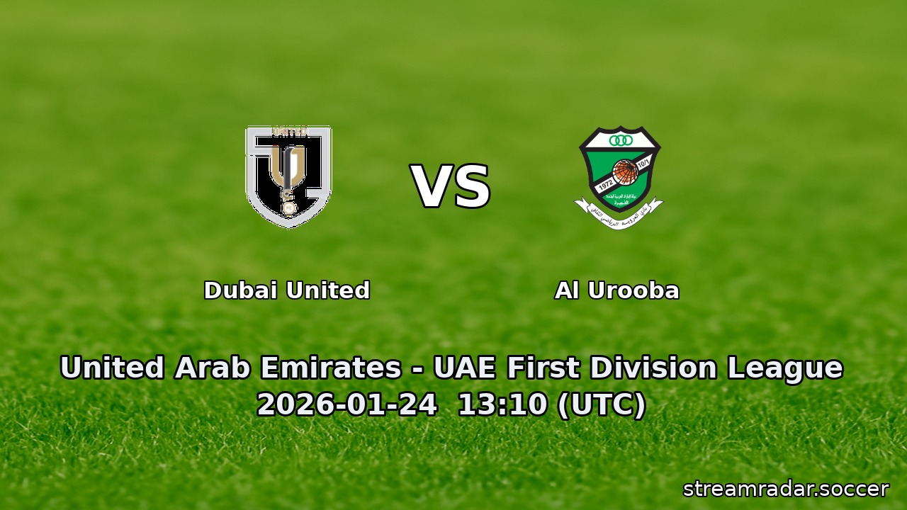 Dubai United vs Al Urooba