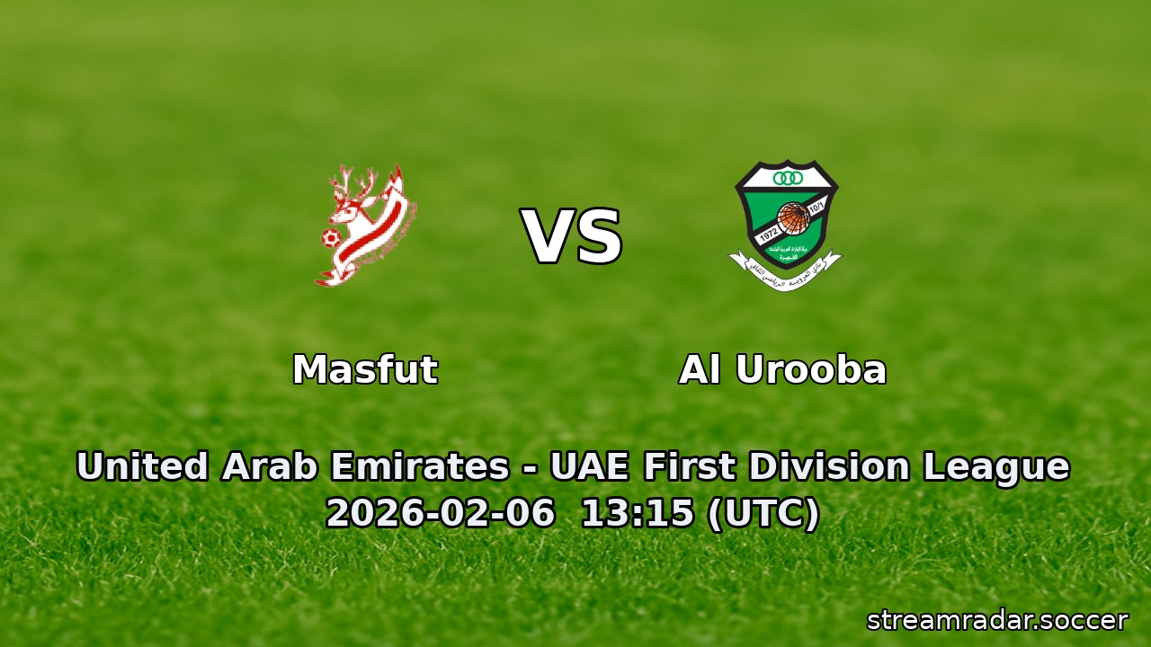 Masfut vs Al Urooba