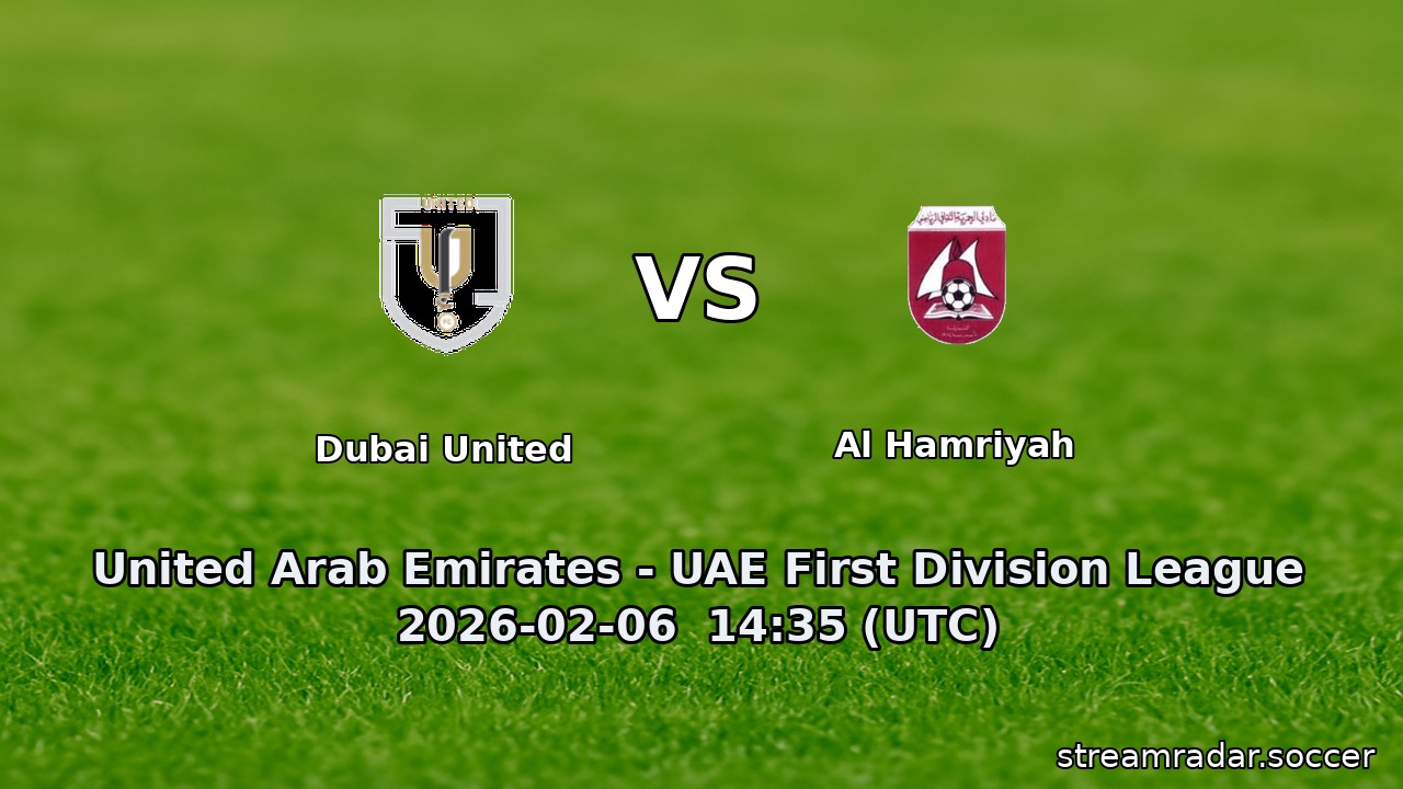 Dubai United vs Al Hamriyah