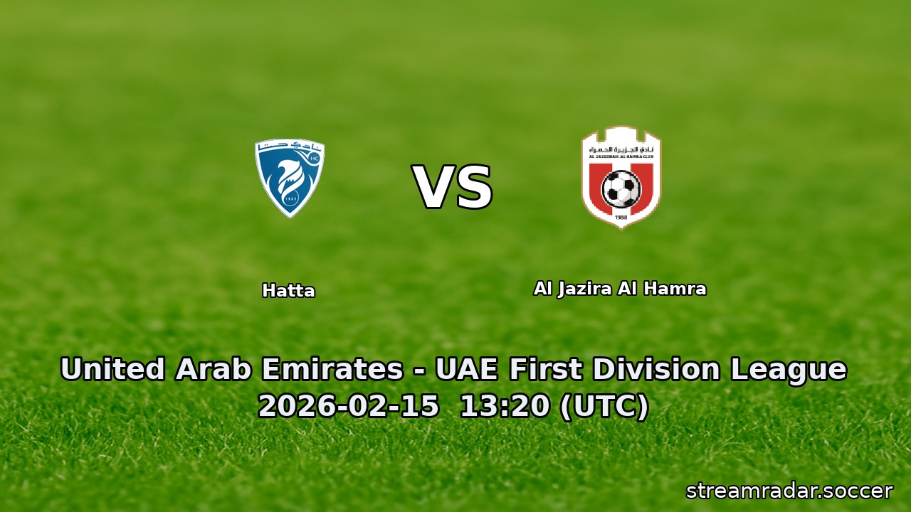 Hatta vs Al Jazira Al Hamra