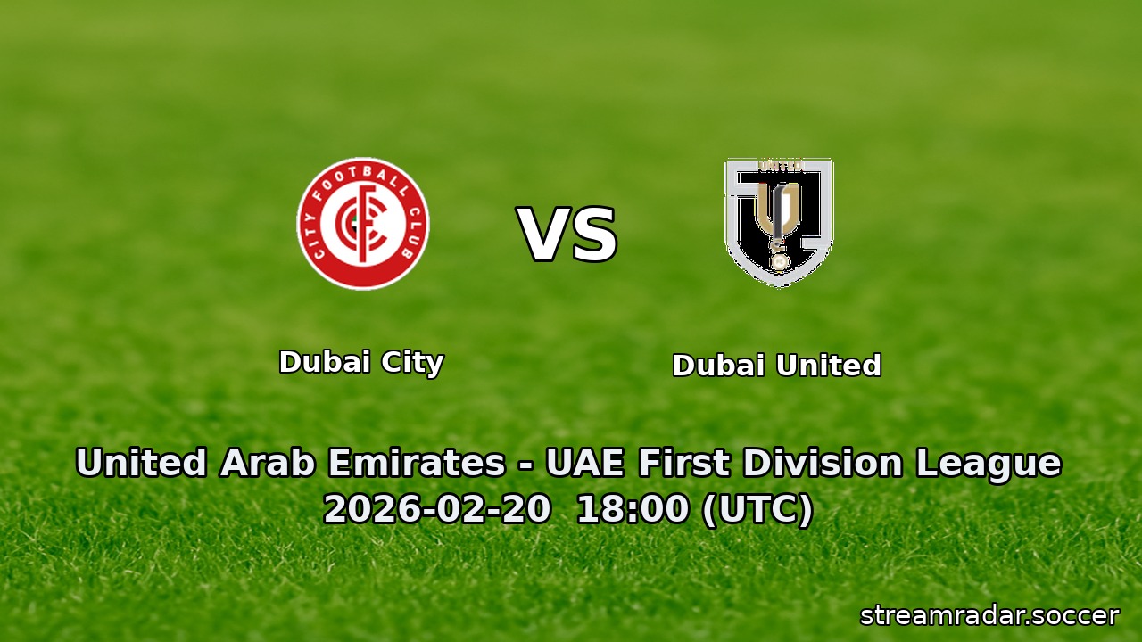 Dubai City vs Dubai United