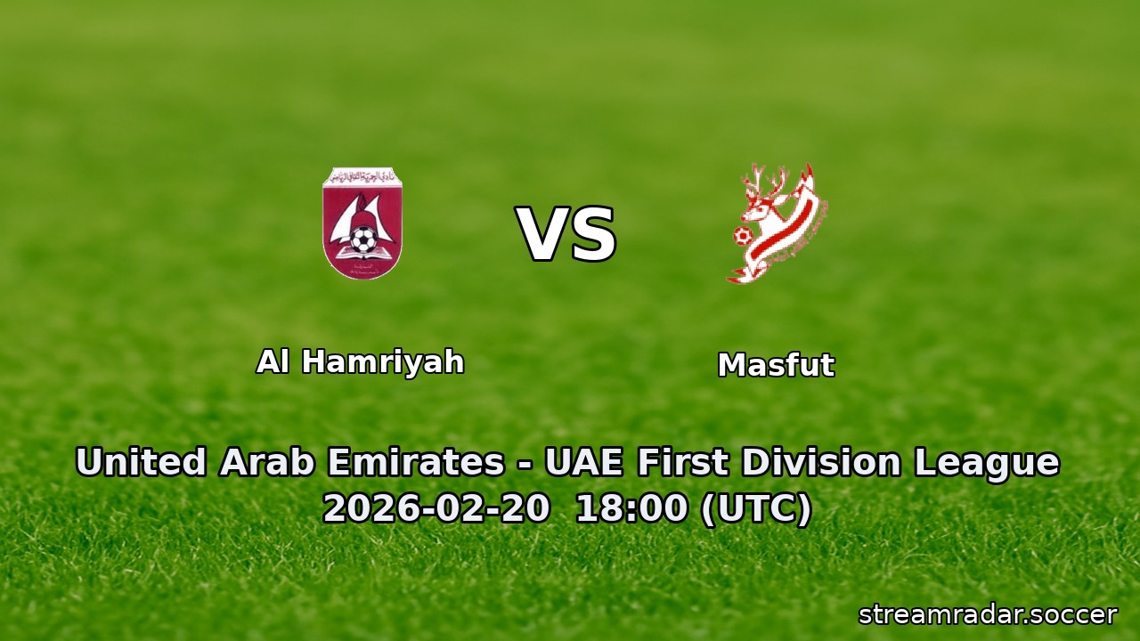 Al Hamriyah vs Masfut
