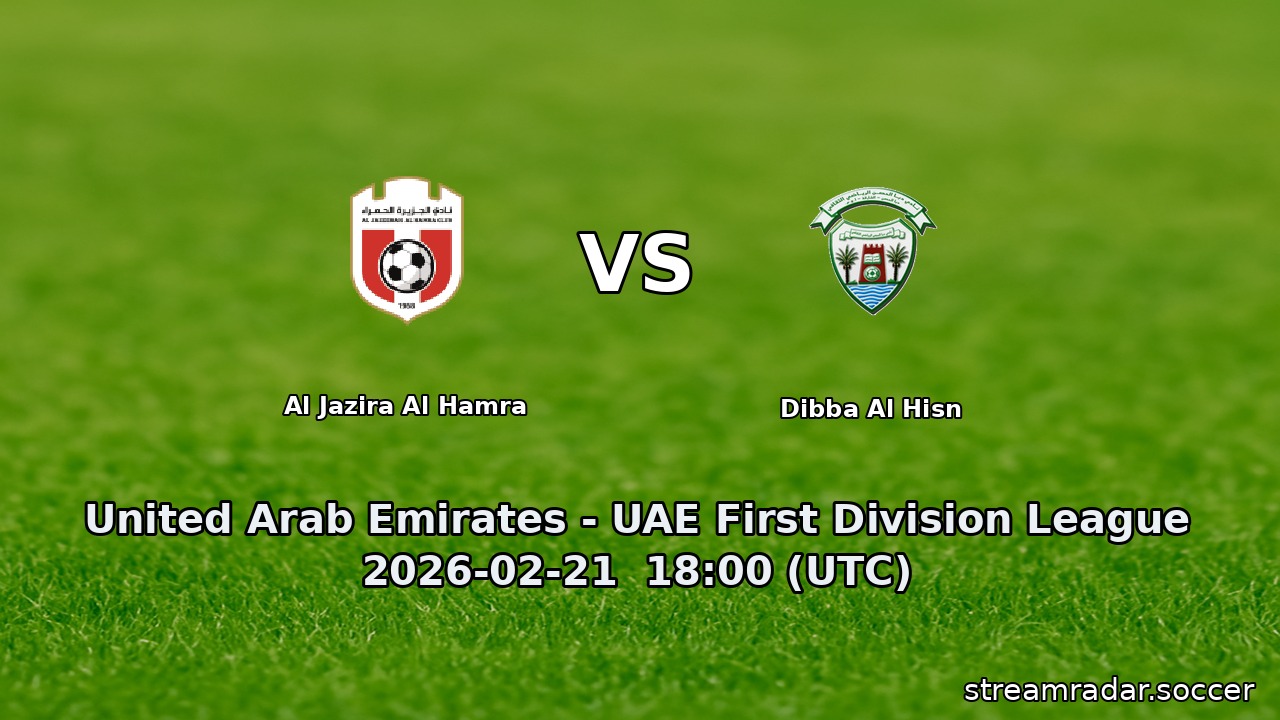 Al Jazira Al Hamra vs Dibba Al Hisn