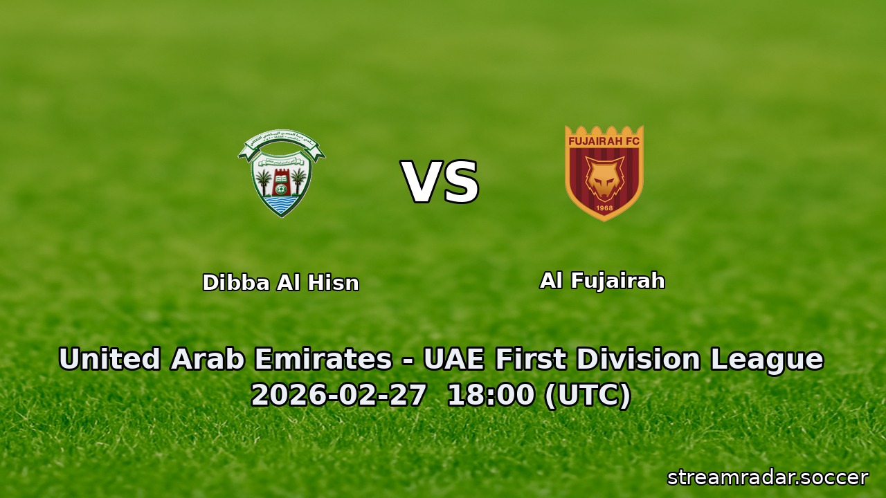 Dibba Al Hisn vs Al Fujairah