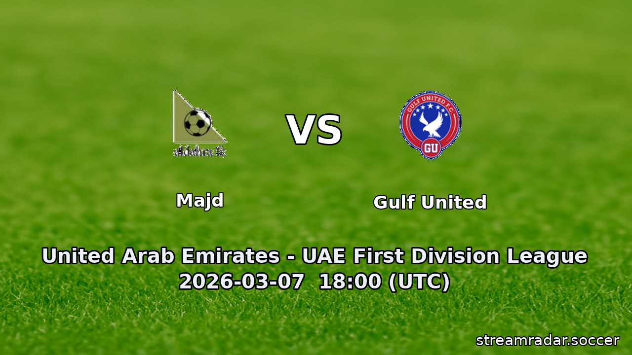Majd vs Gulf United