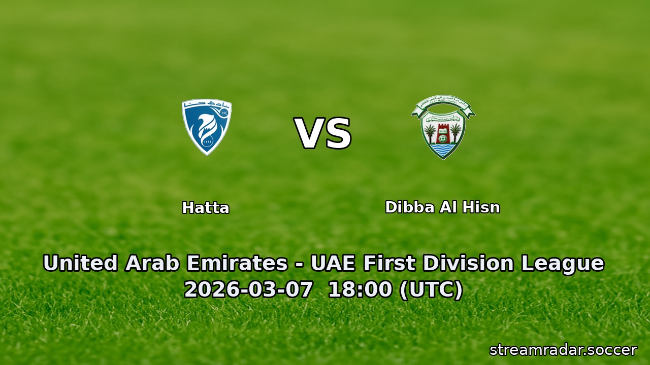 Hatta vs Dibba Al Hisn