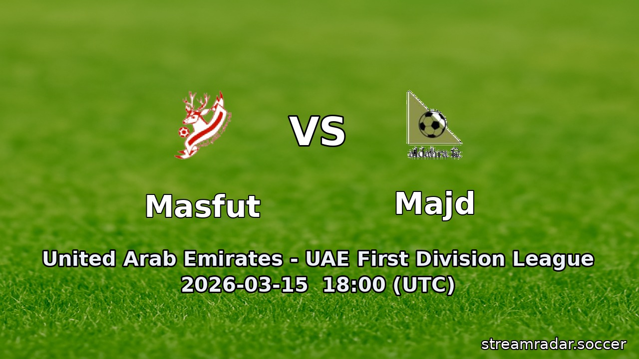 Masfut vs Majd