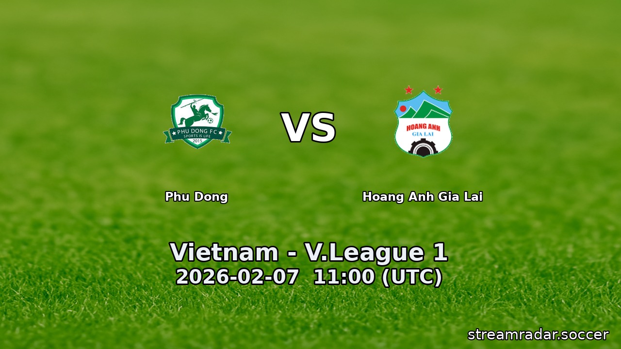 Phu Dong vs Hoang Anh Gia Lai