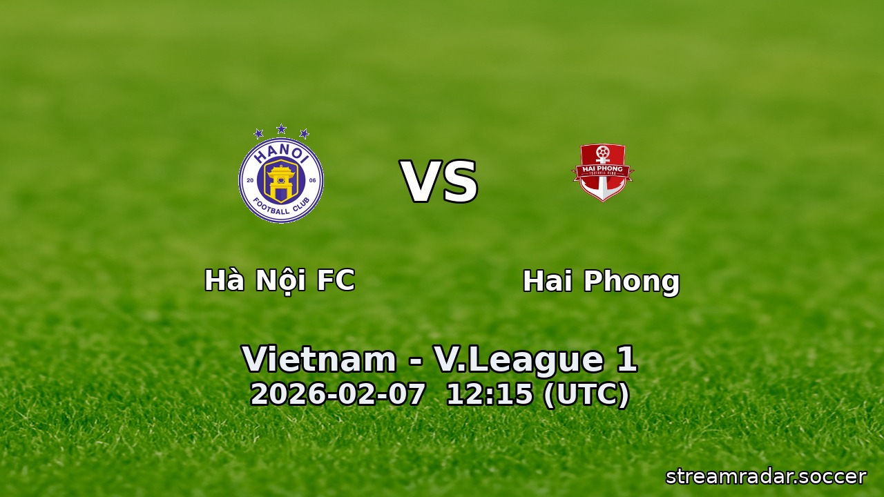 Hà Nội FC vs Hai Phong