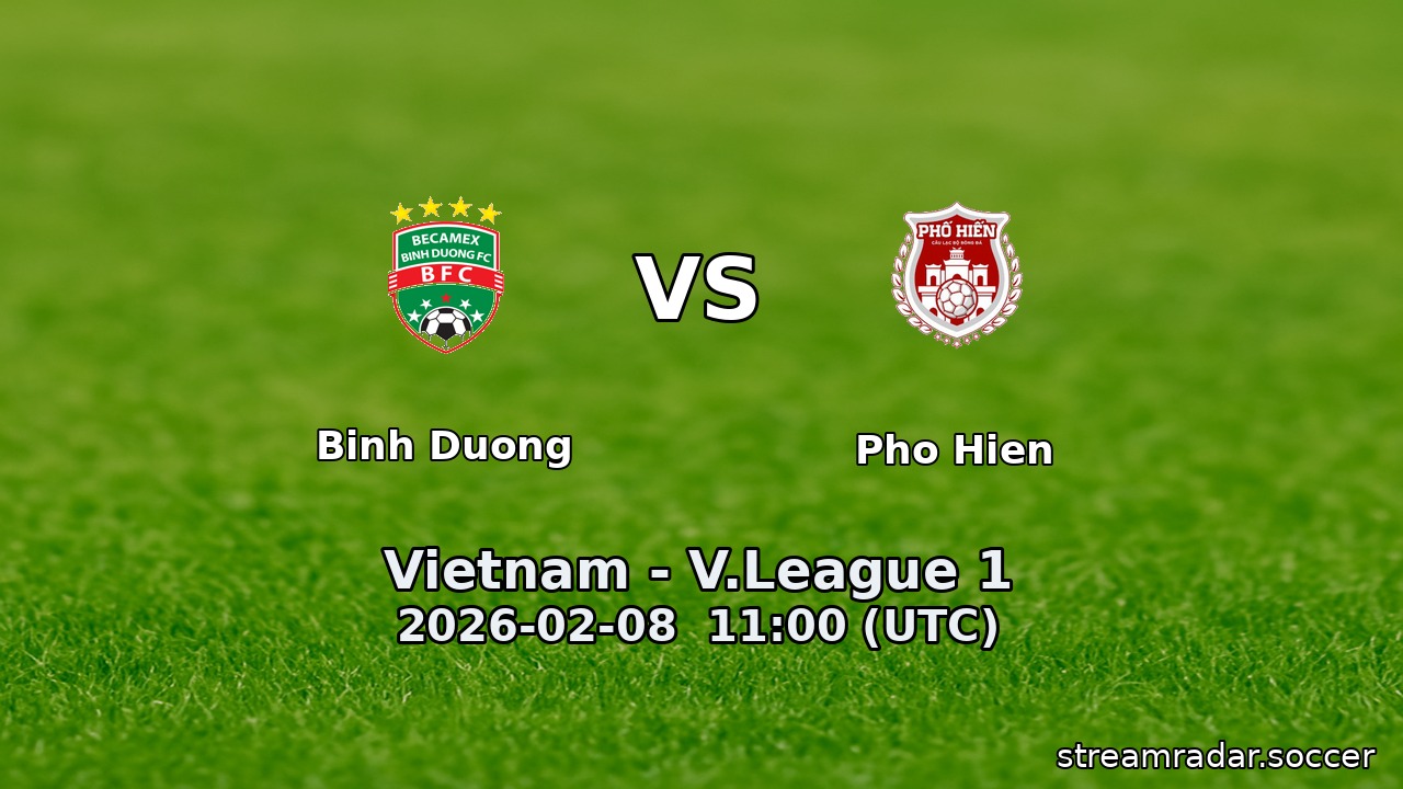 Binh Duong vs Pho Hien