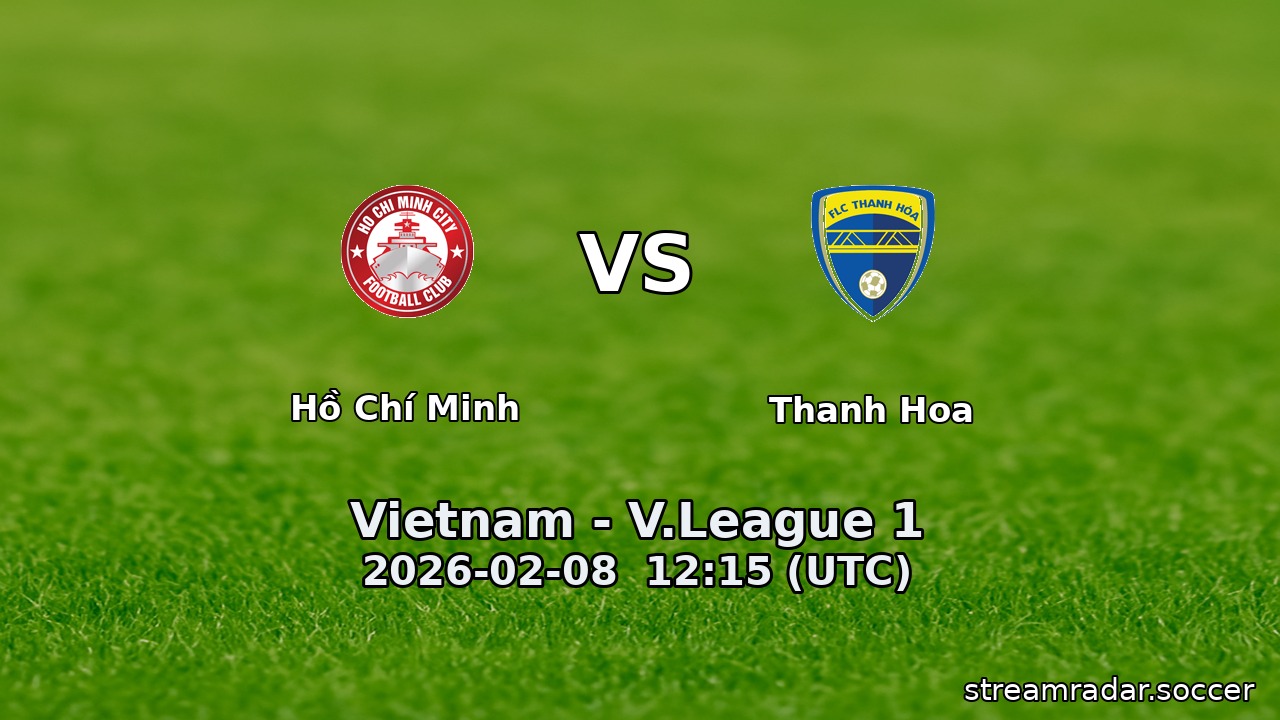 Hồ Chí Minh vs Thanh Hoa