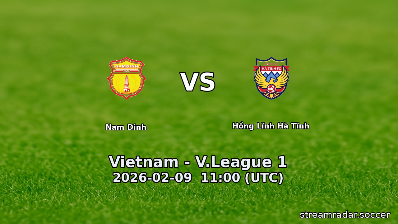 Nam Dinh vs Hồng Lĩnh Hà Tĩnh