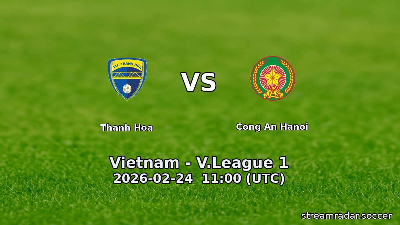 Thanh Hoa vs Cong An Hanoi