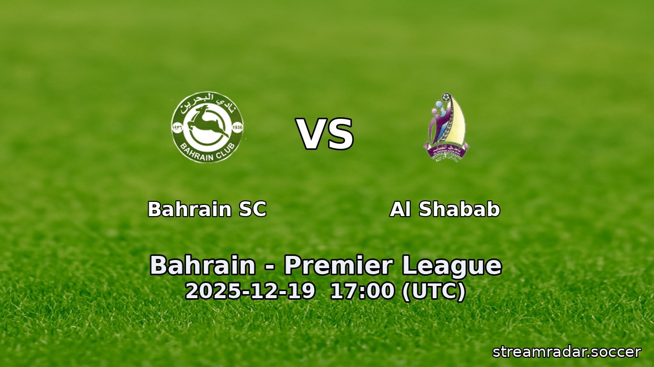 Bahrain SC vs Al Shabab
