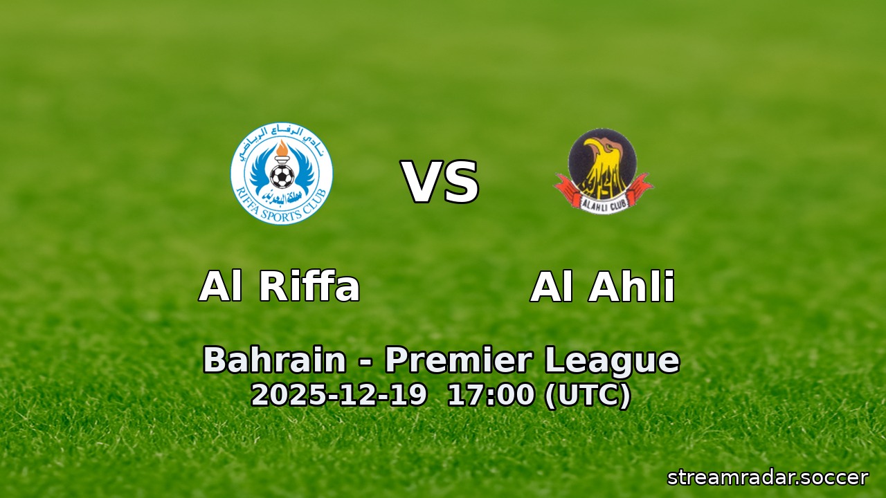 Al Riffa vs Al Ahli