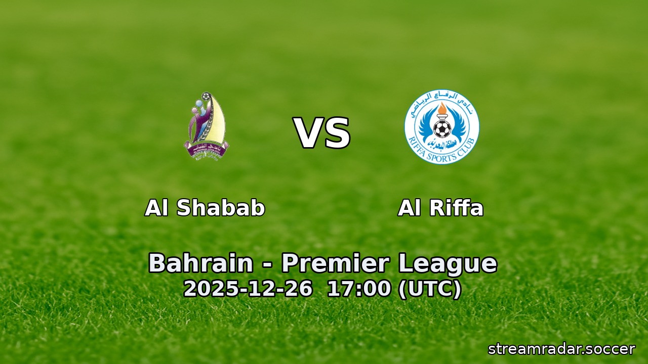 Al Shabab vs Al Riffa