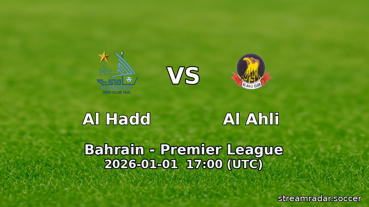 Al Hadd vs Al Ahli