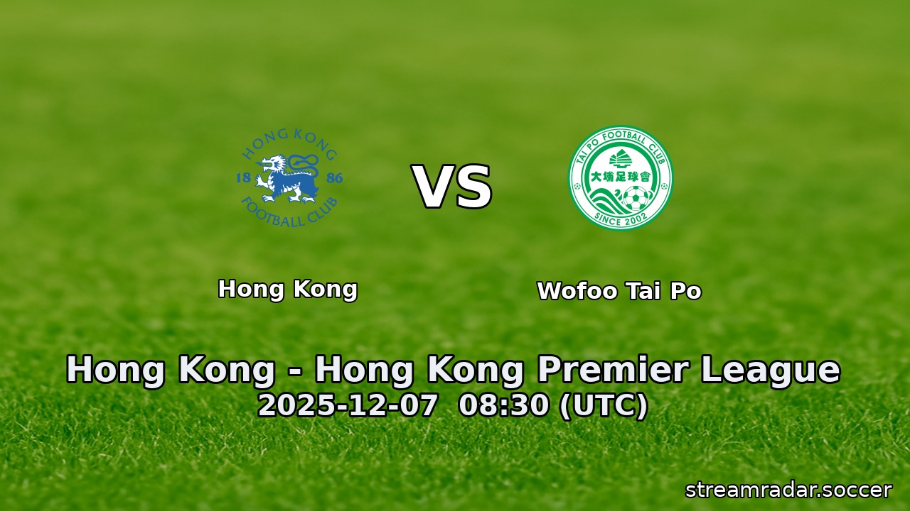 Hong Kong vs Wofoo Tai Po