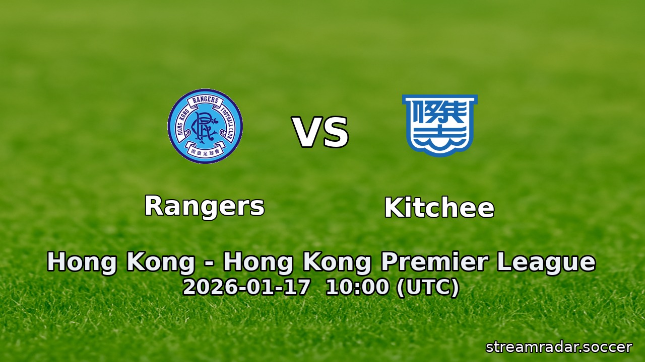 Rangers vs Kitchee
