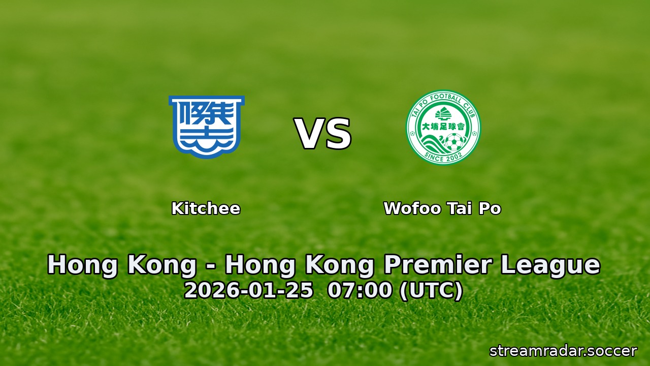 Kitchee vs Wofoo Tai Po