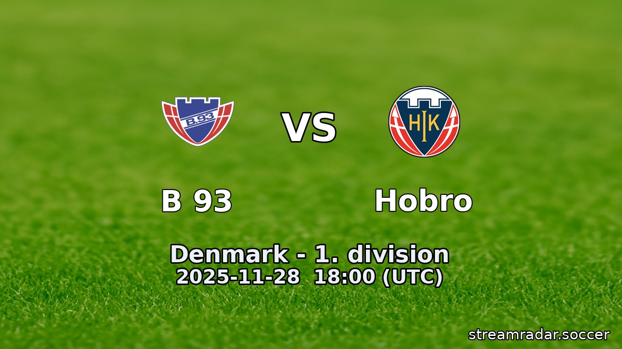 B 93 vs Hobro