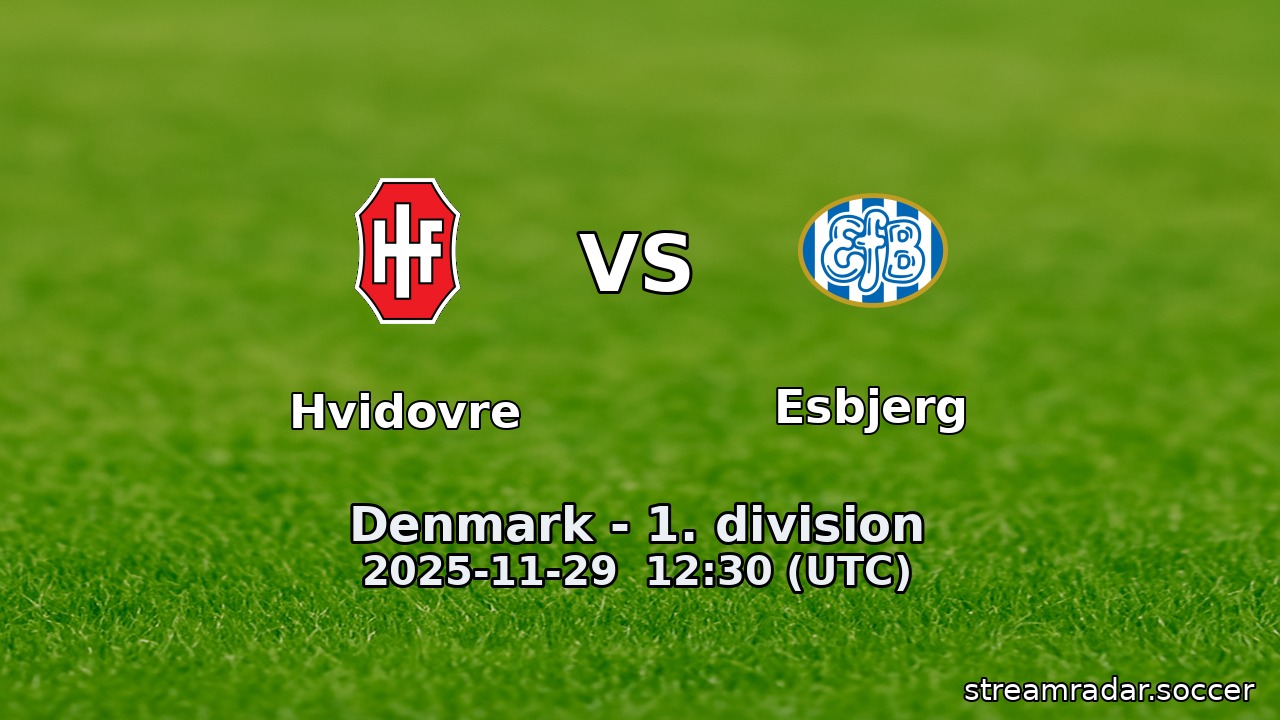 Hvidovre vs Esbjerg