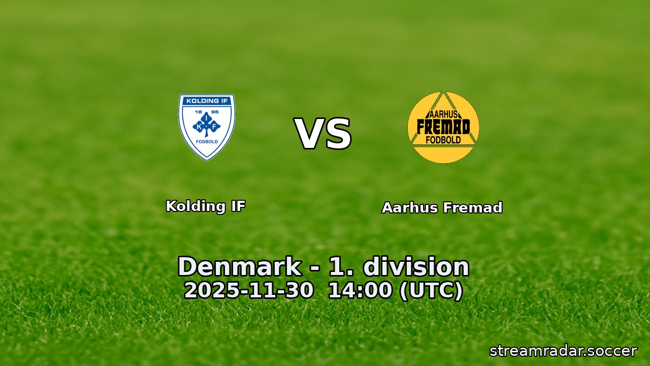 Kolding IF vs Aarhus Fremad