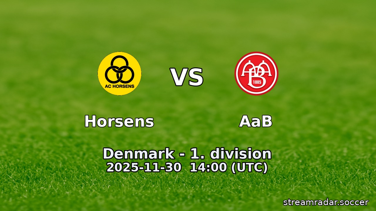 Horsens vs AaB