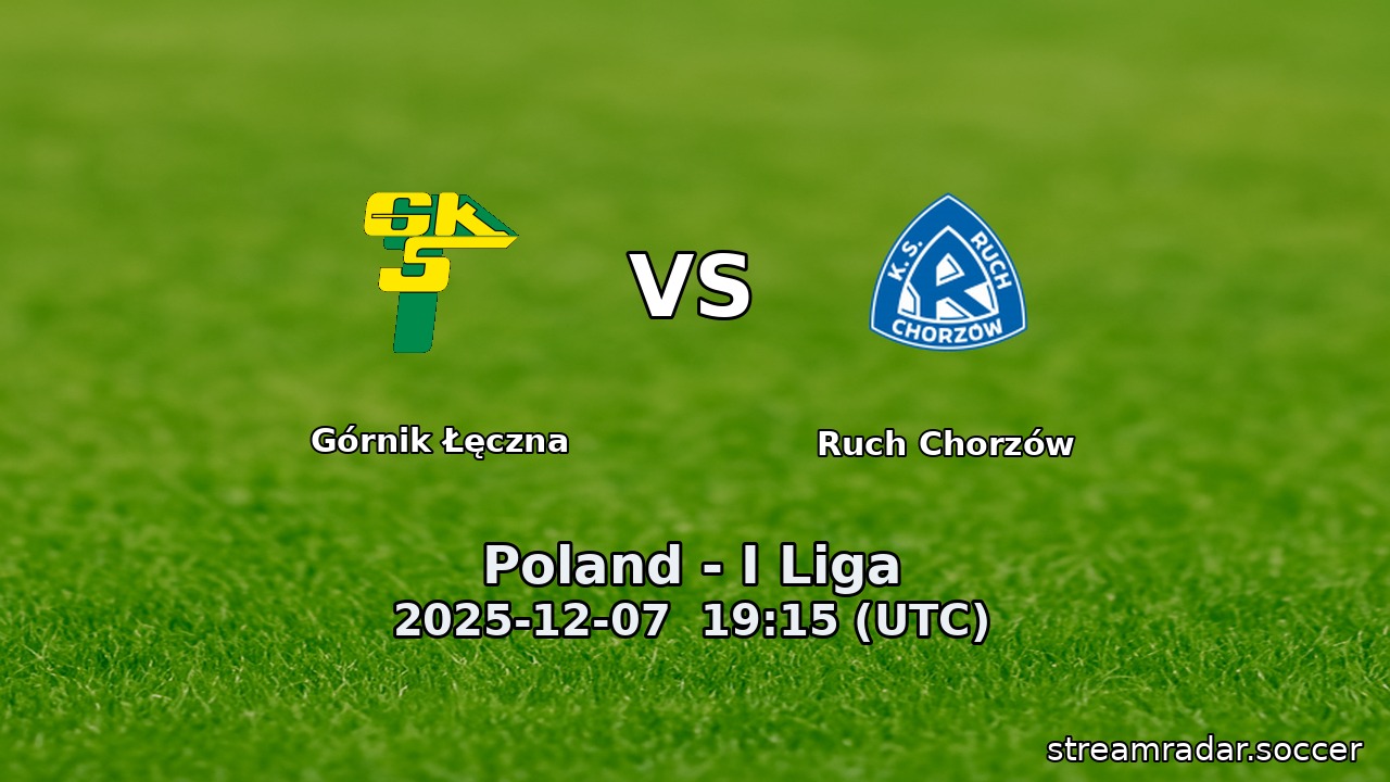 Górnik Łęczna vs Ruch Chorzów