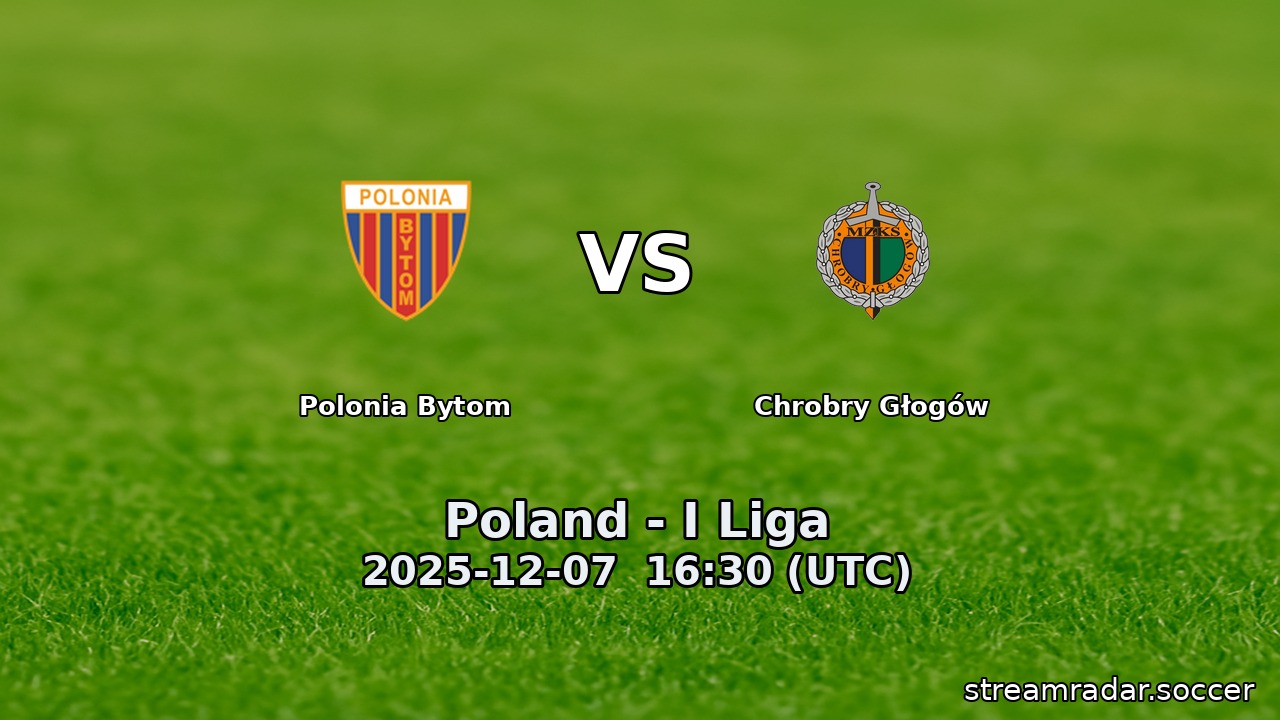 Polonia Bytom vs Chrobry Głogów