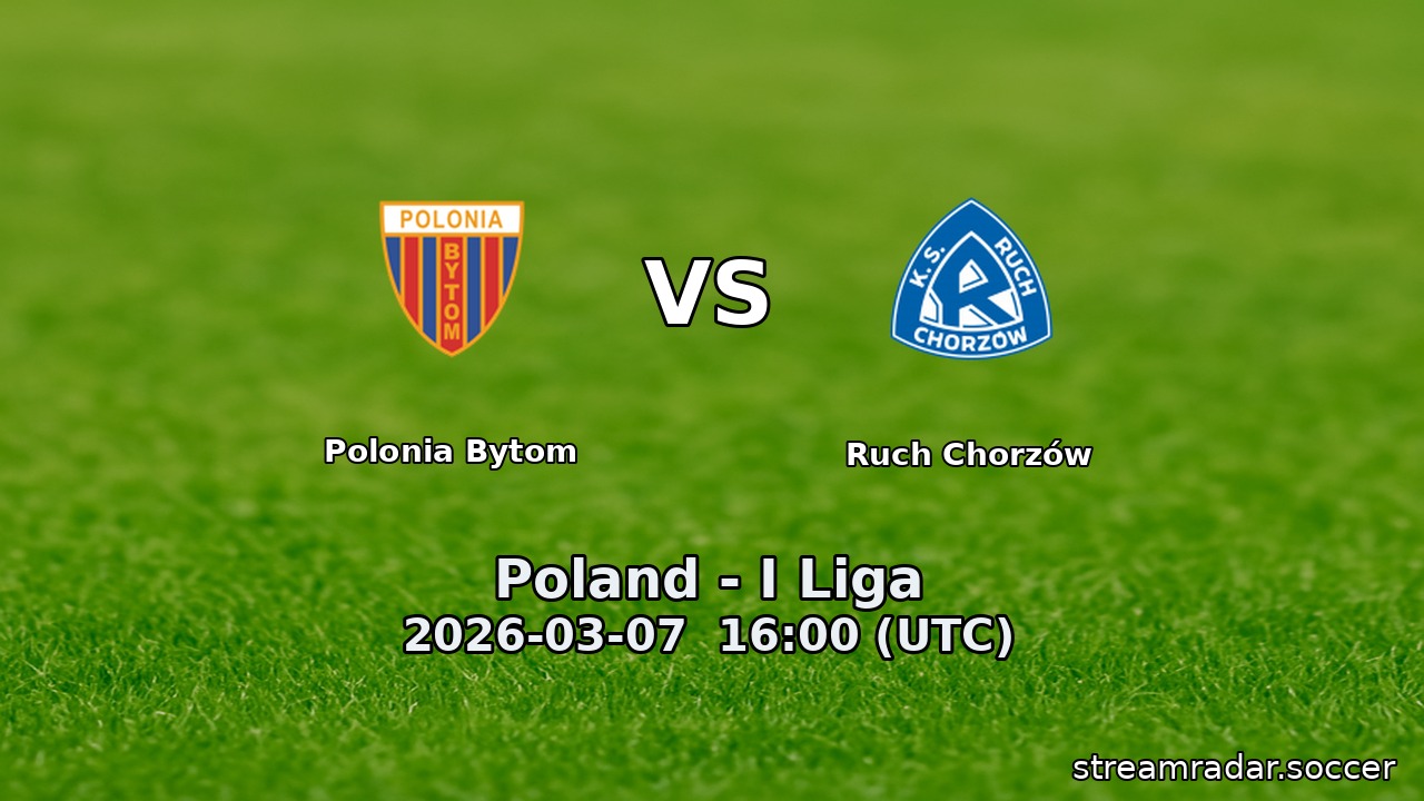 Polonia Bytom vs Ruch Chorzów
