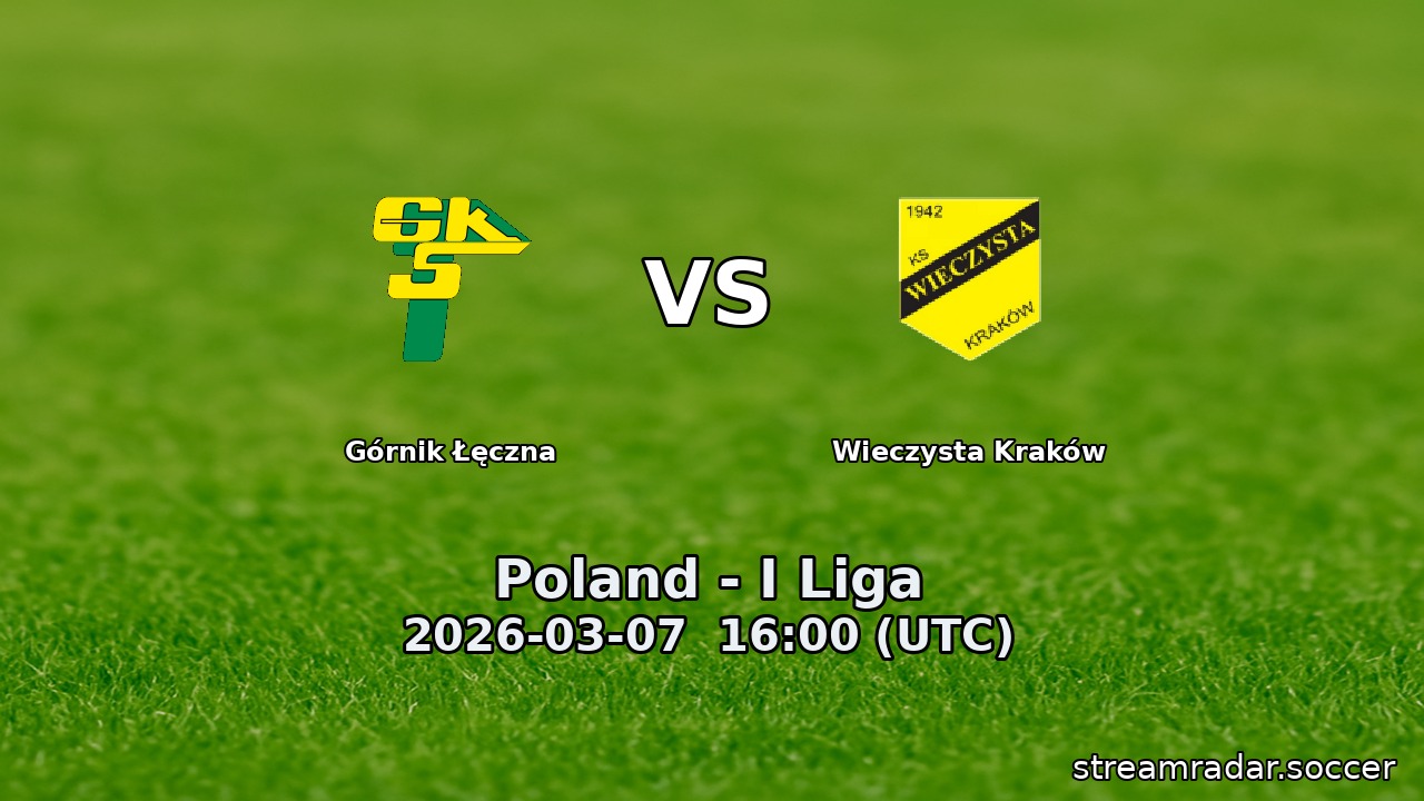 Górnik Łęczna vs Wieczysta Kraków