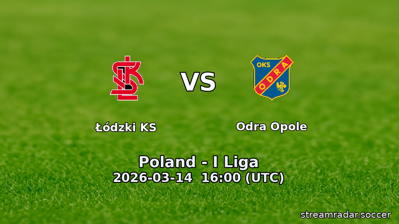 Łódzki KS vs Odra Opole