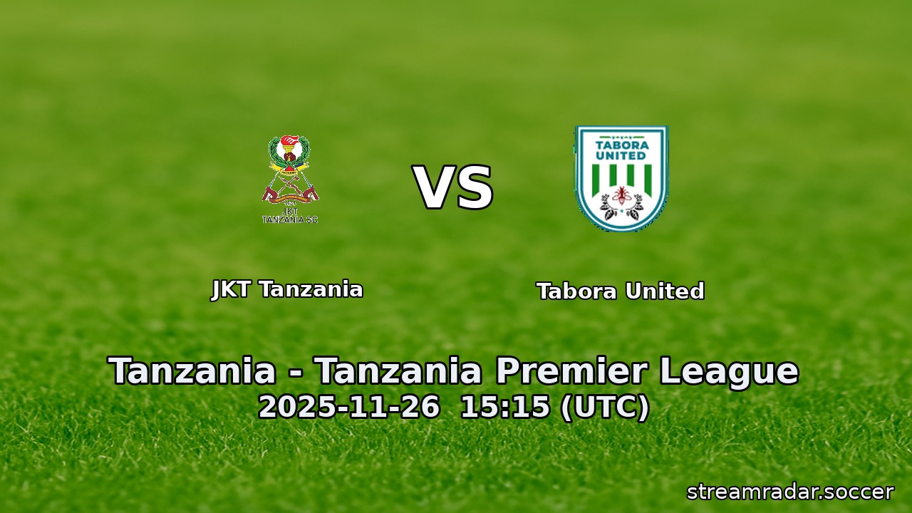 JKT Tanzania vs Tabora United
