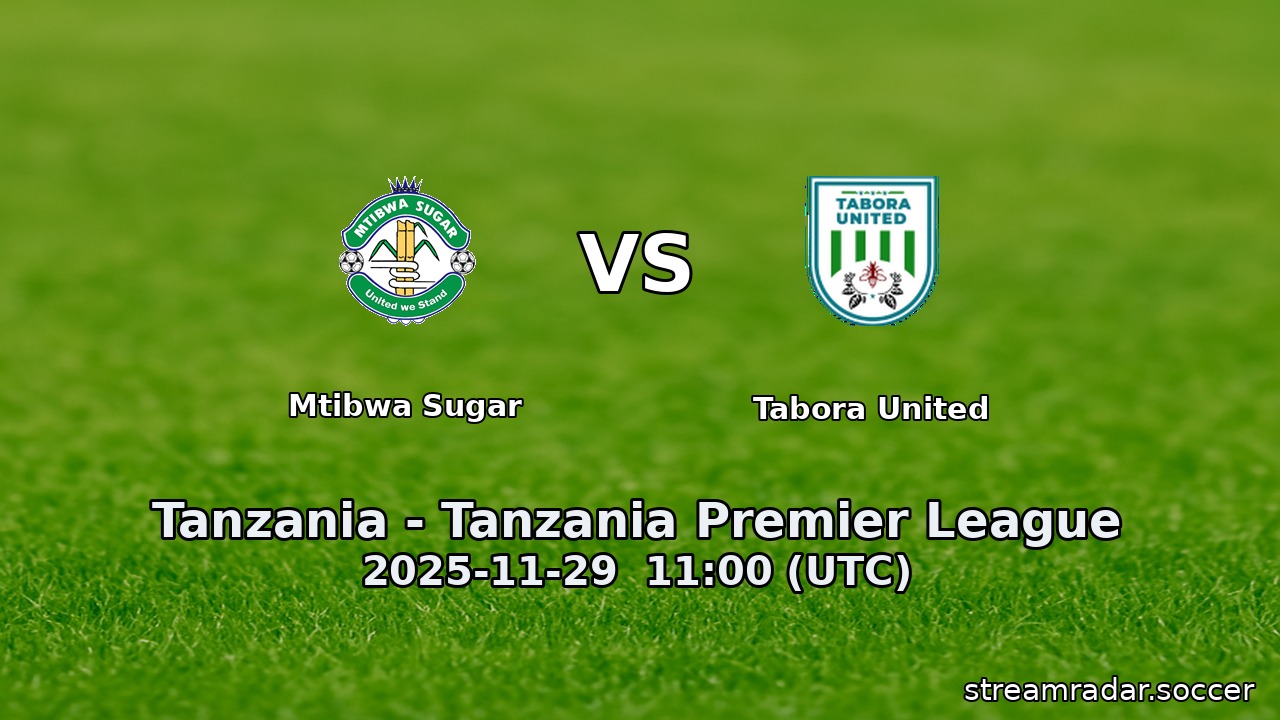 Mtibwa Sugar vs Tabora United
