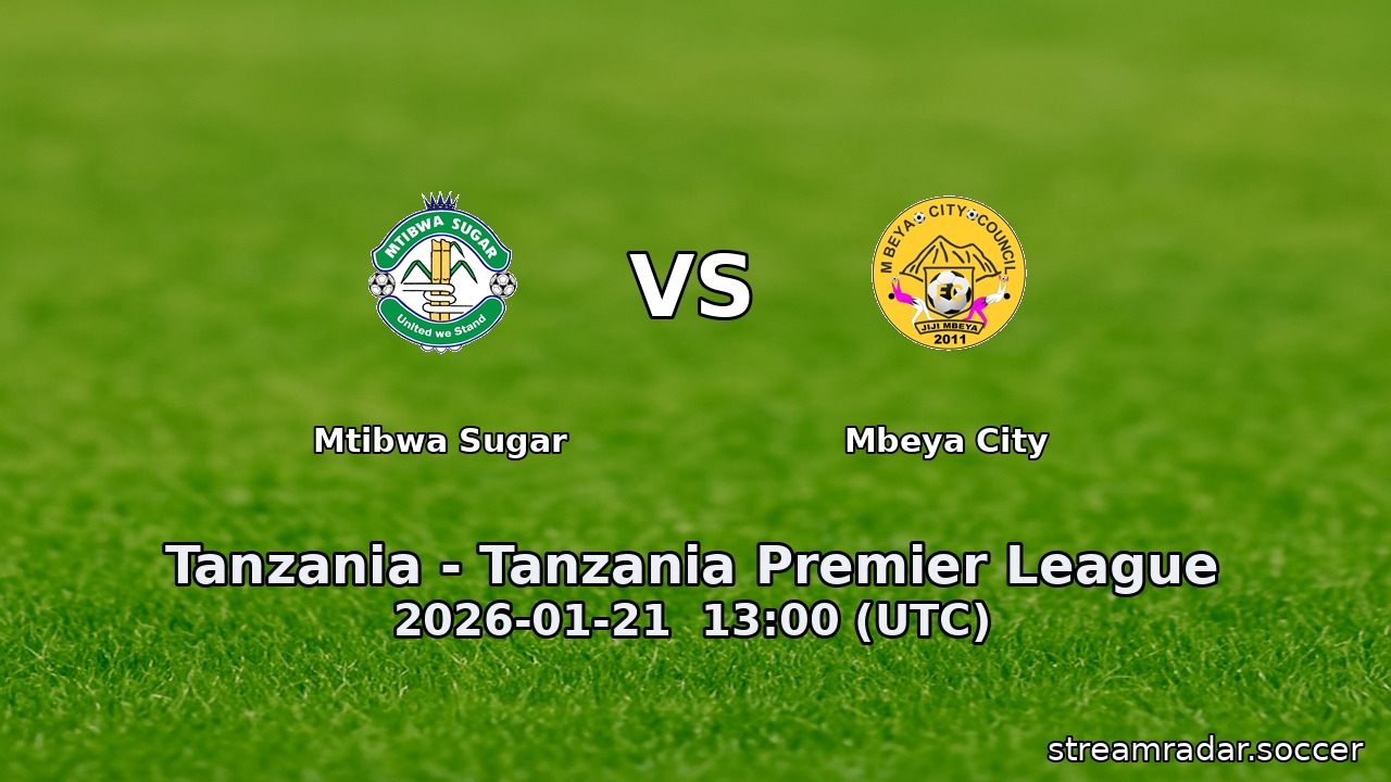 Mtibwa Sugar vs Mbeya City