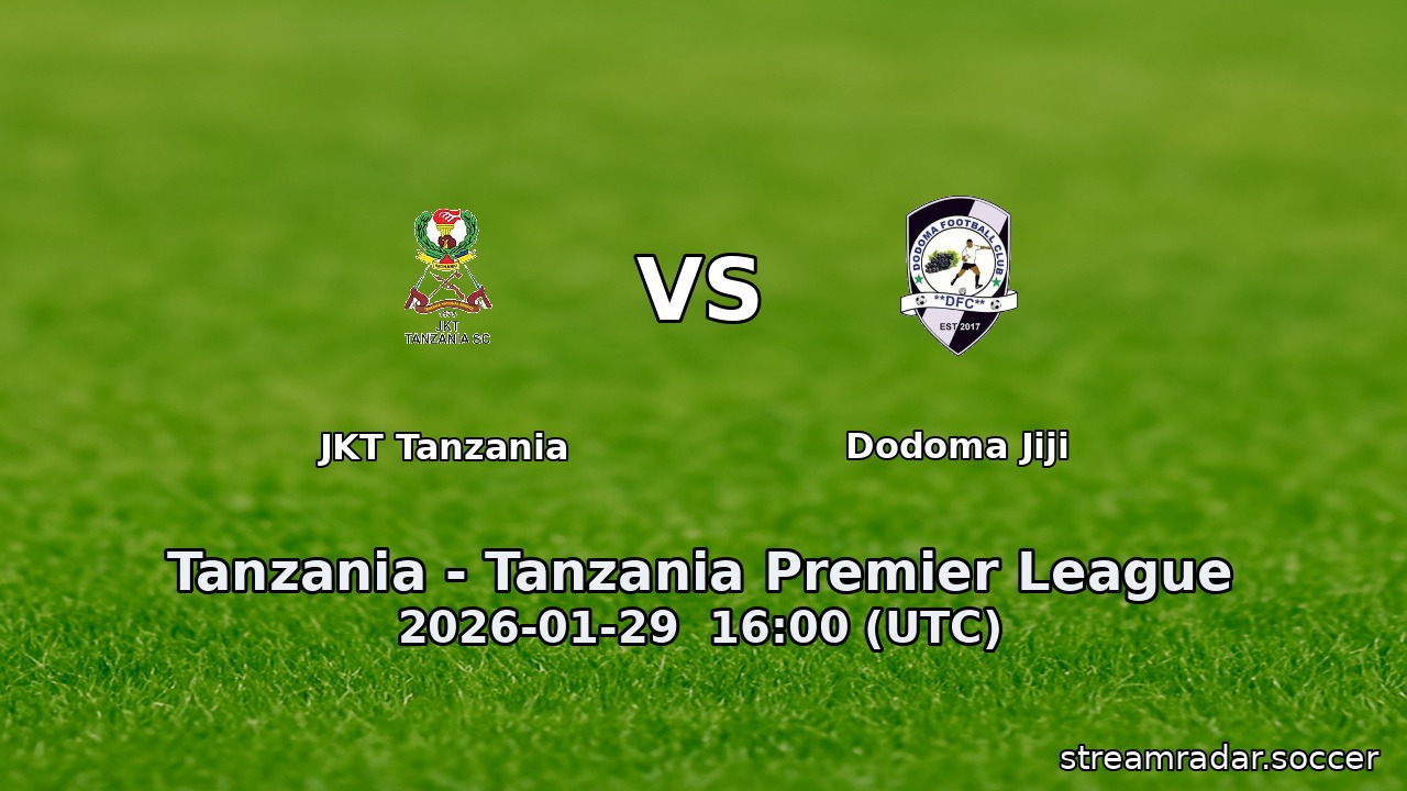 JKT Tanzania vs Dodoma Jiji
