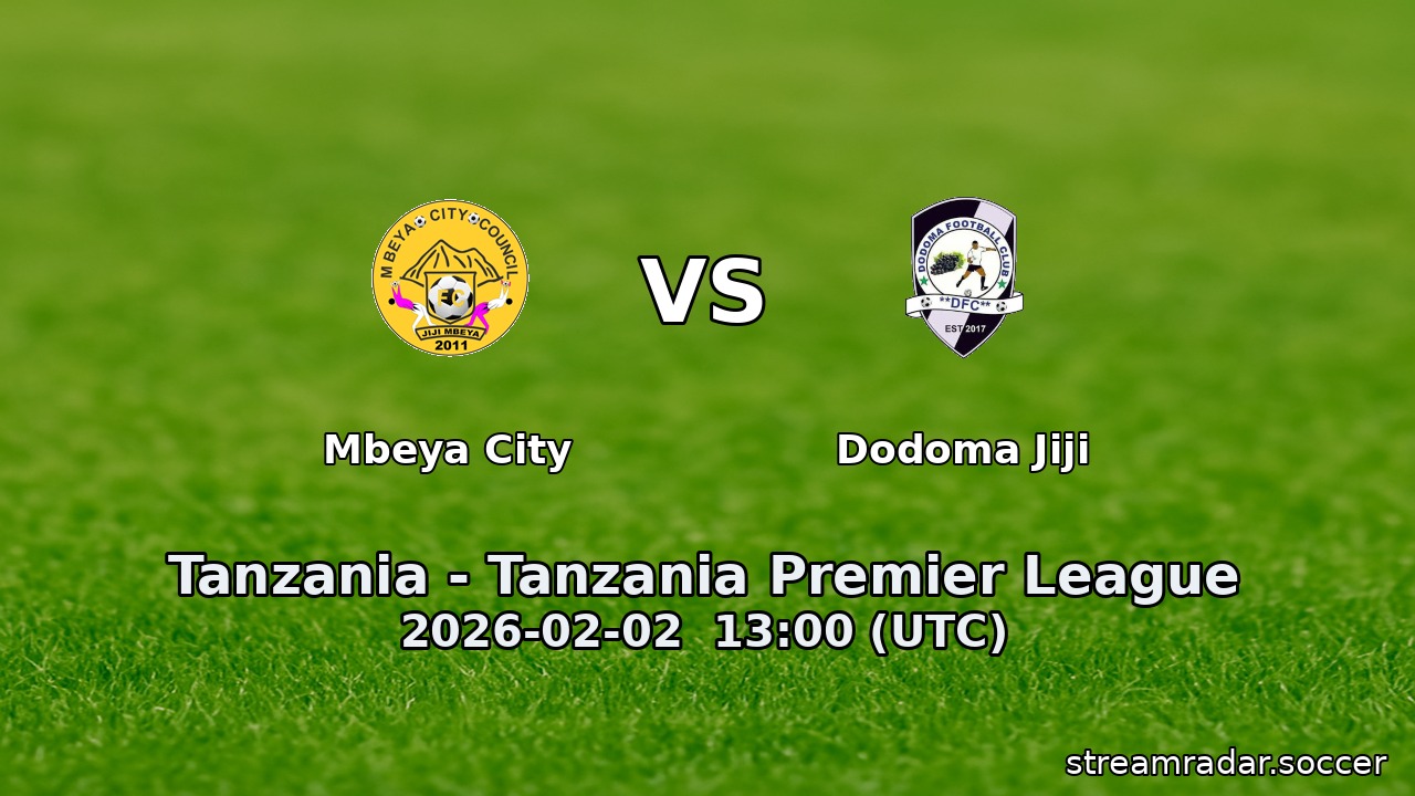 Mbeya City vs Dodoma Jiji