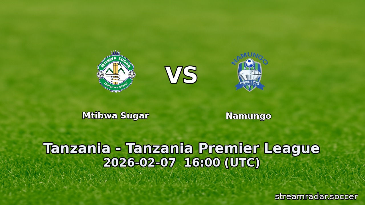 Mtibwa Sugar vs Namungo