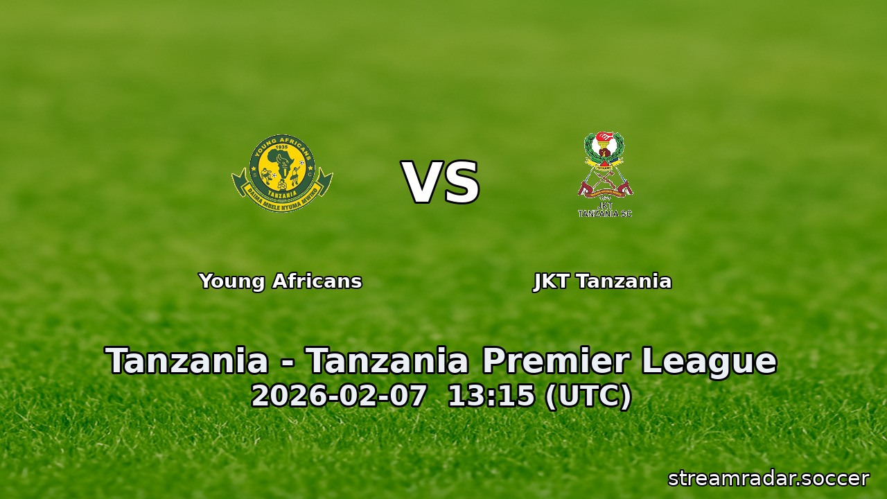 Young Africans vs JKT Tanzania
