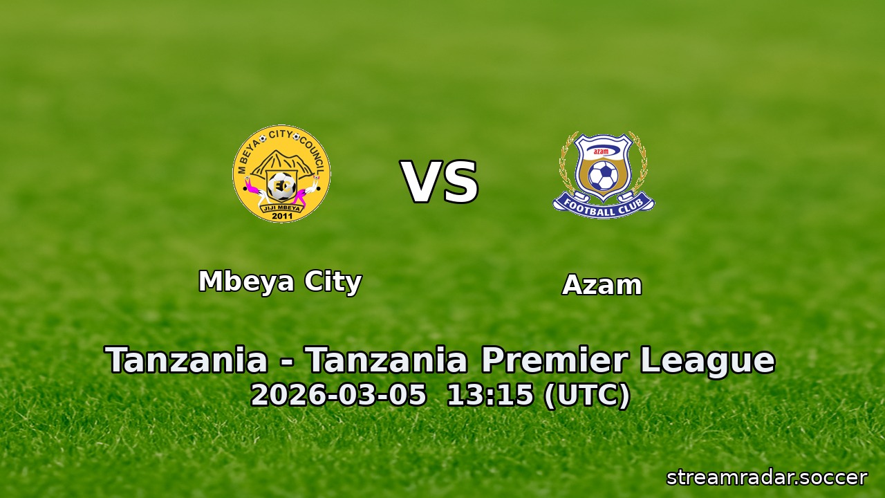 Mbeya City vs Azam