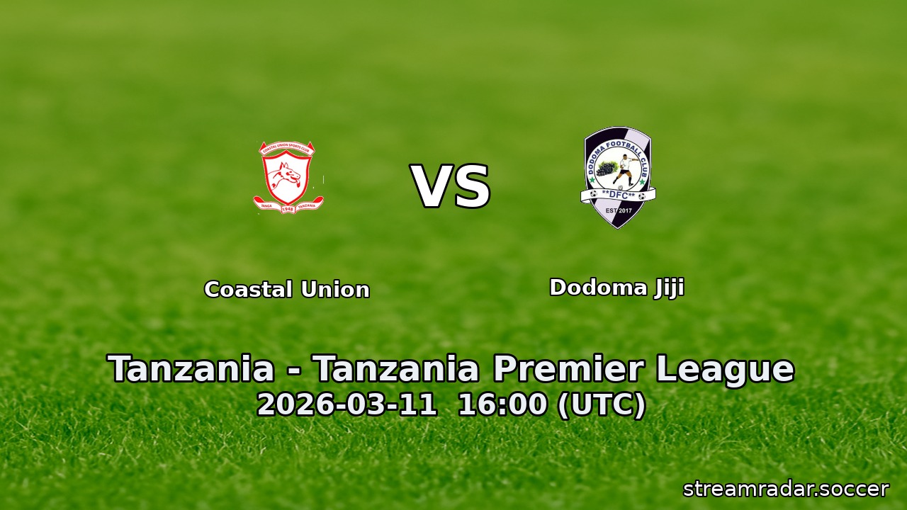 Coastal Union vs Dodoma Jiji