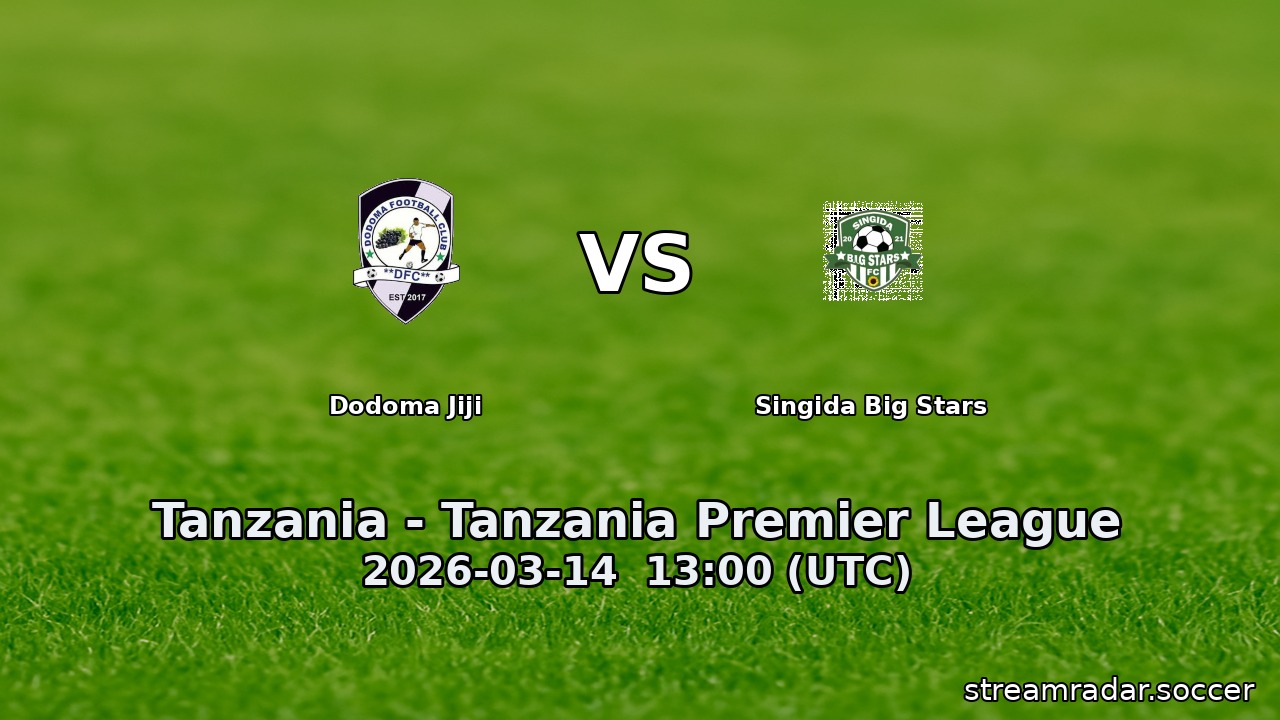 Dodoma Jiji vs Singida Big Stars