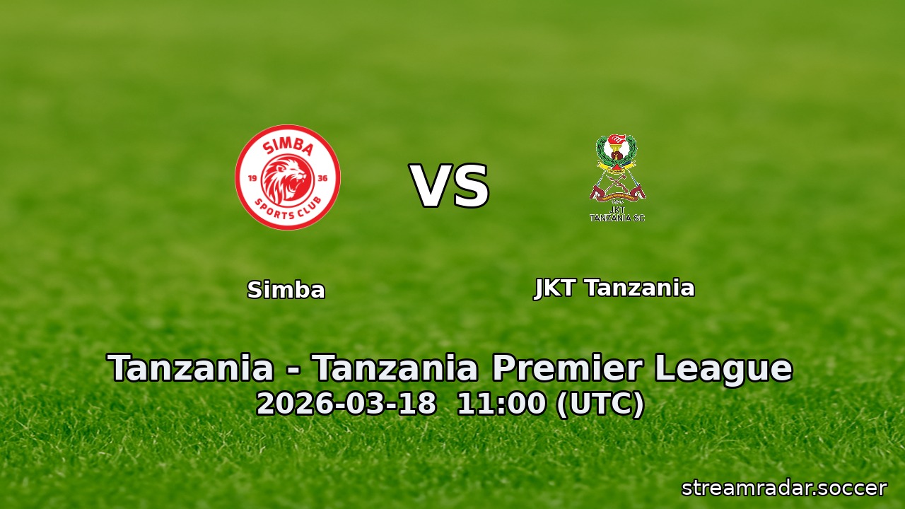 Simba vs JKT Tanzania