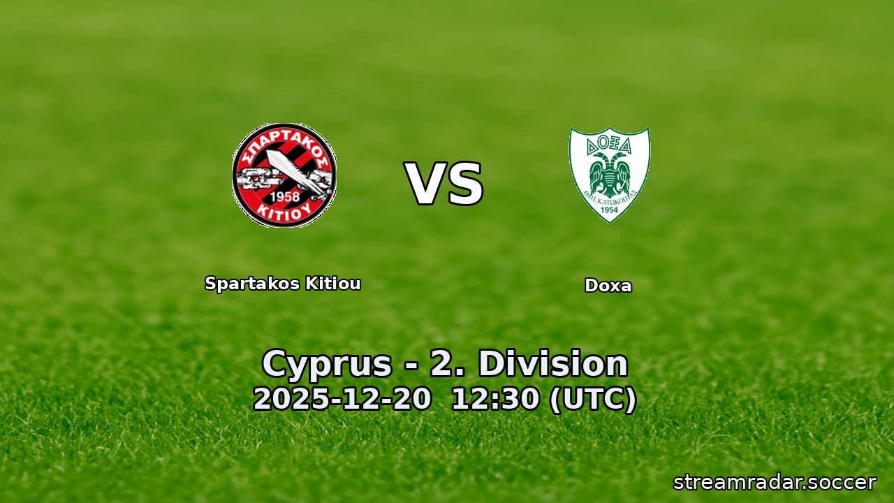 Spartakos Kitiou vs Doxa