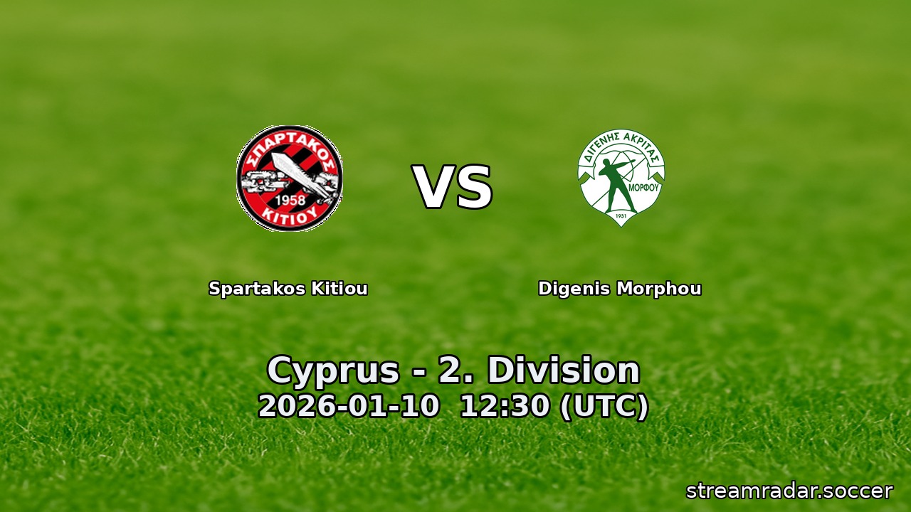 Spartakos Kitiou vs Digenis Morphou