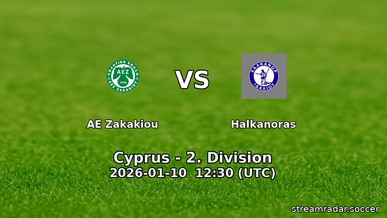 AE Zakakiou vs Halkanoras