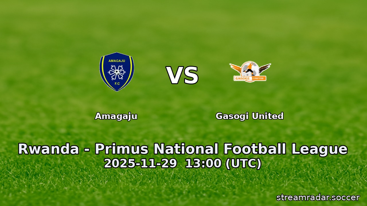 Amagaju vs Gasogi United