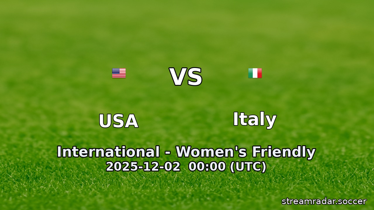 USA vs Italy