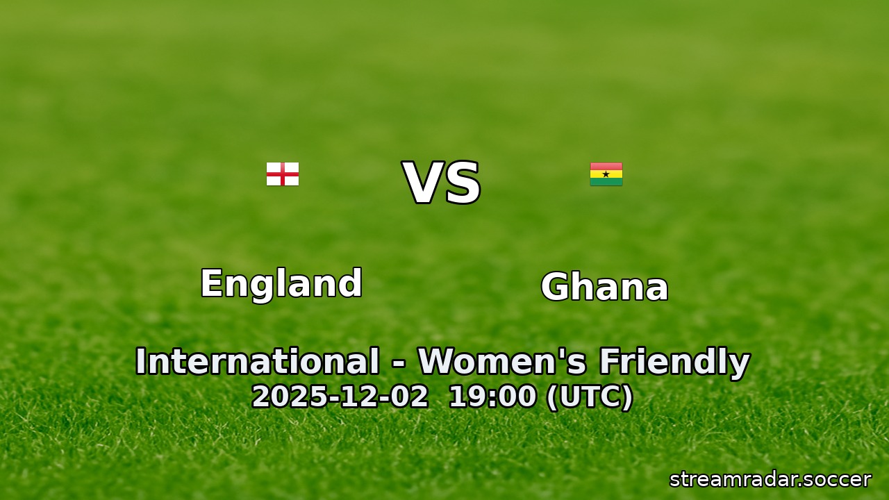 England vs Ghana